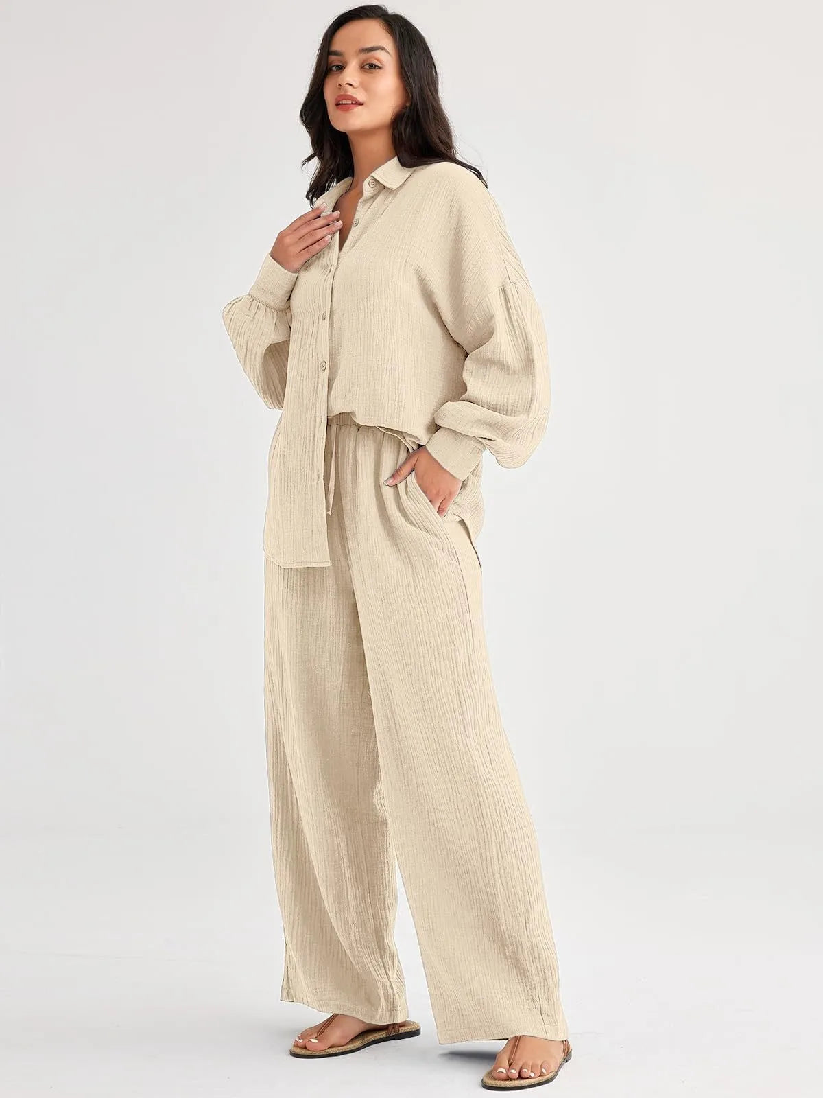 Livia™ | Compleet zomeroutfit in puur natuurlijk linnen