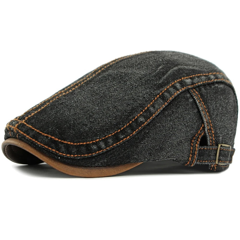 Baretta™ | Platte baret van denim