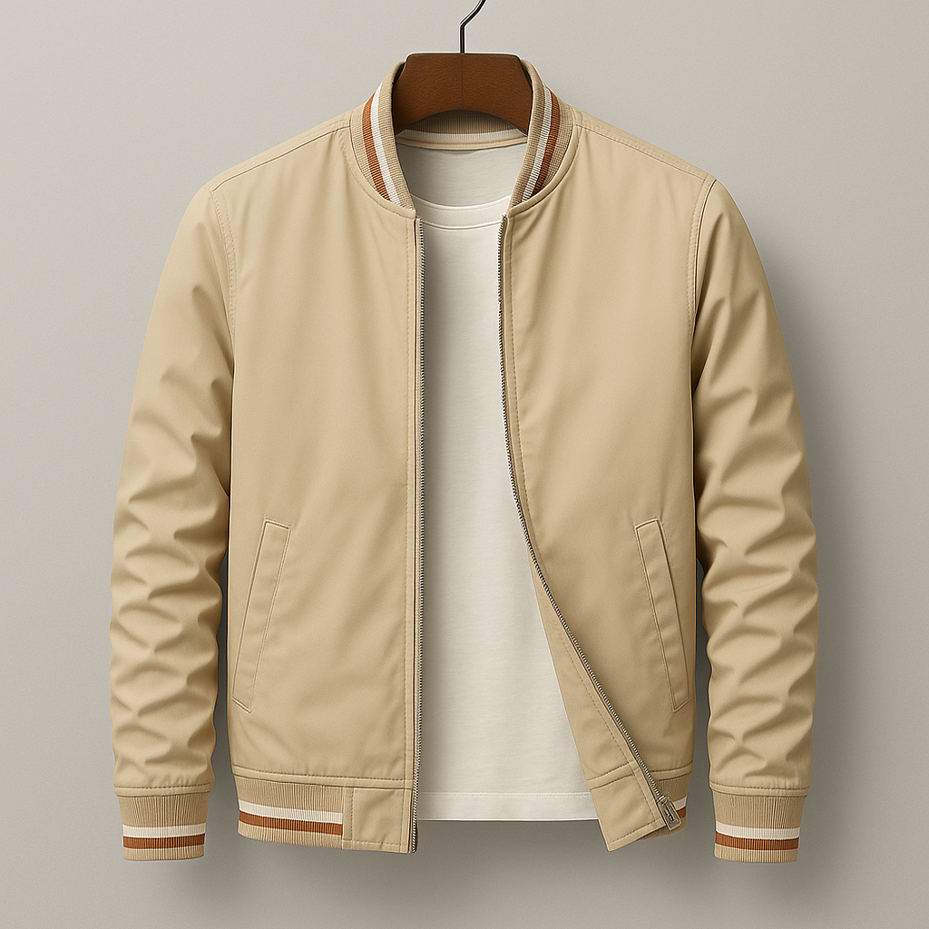Van Noort Collectie™ | Elegante Bomberjas met Strepen