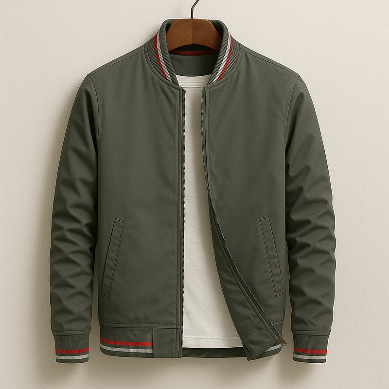 Van Noort Collectie™ | Elegante Bomberjas met Strepen