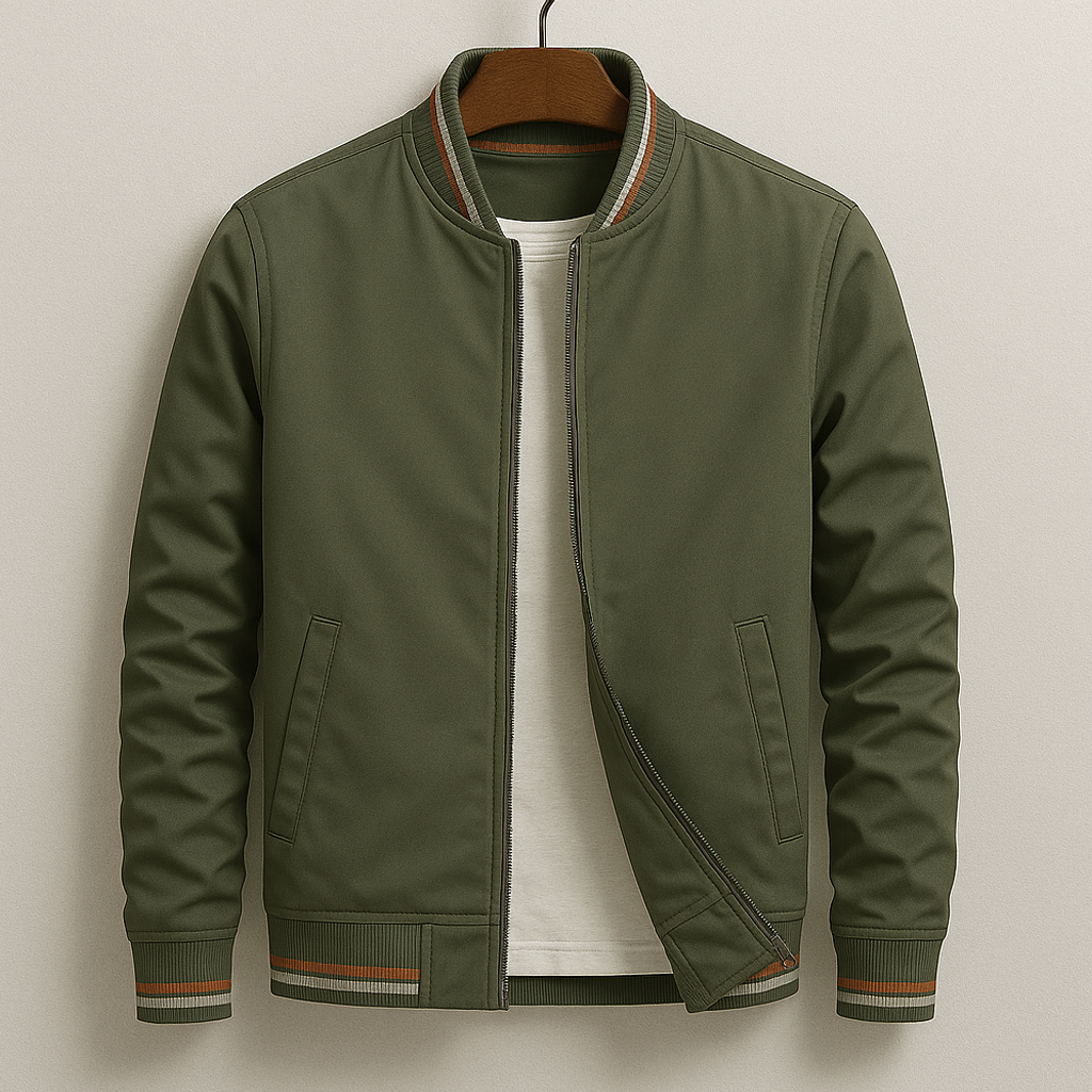 Van Noort Collectie™ | Elegante Bomberjas met Strepen