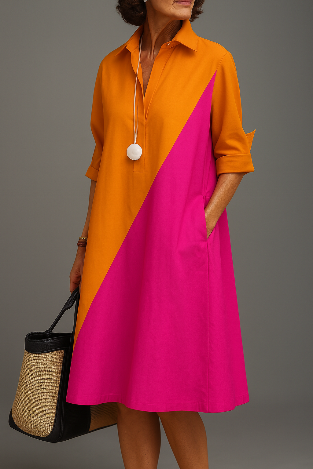 Helene™ | Stijlvolle Midi-jurk voor Eenvoudige Elegantie