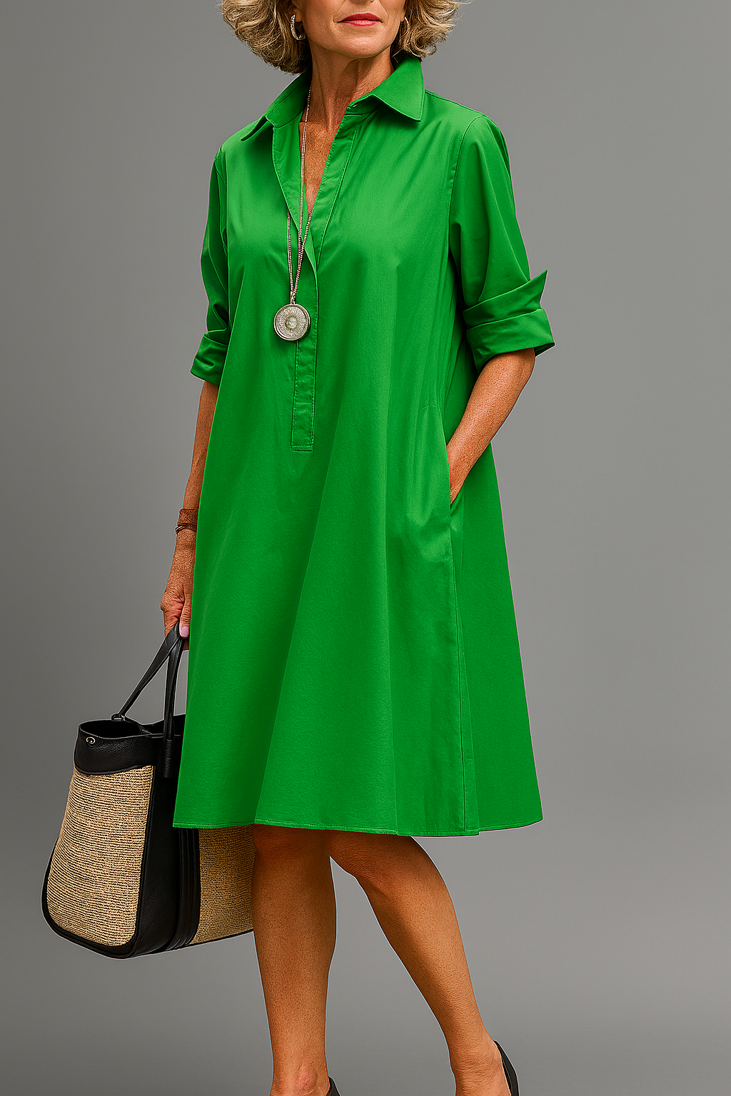 Bernadette™ | Stijlvolle Midi-Jurk met Tijdloze Elegantie