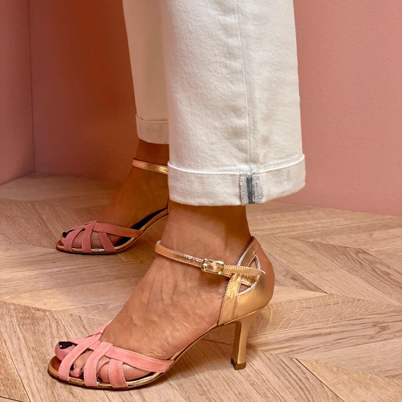 Calista™ | Luxe handgemaakte sandalen met naaldhak