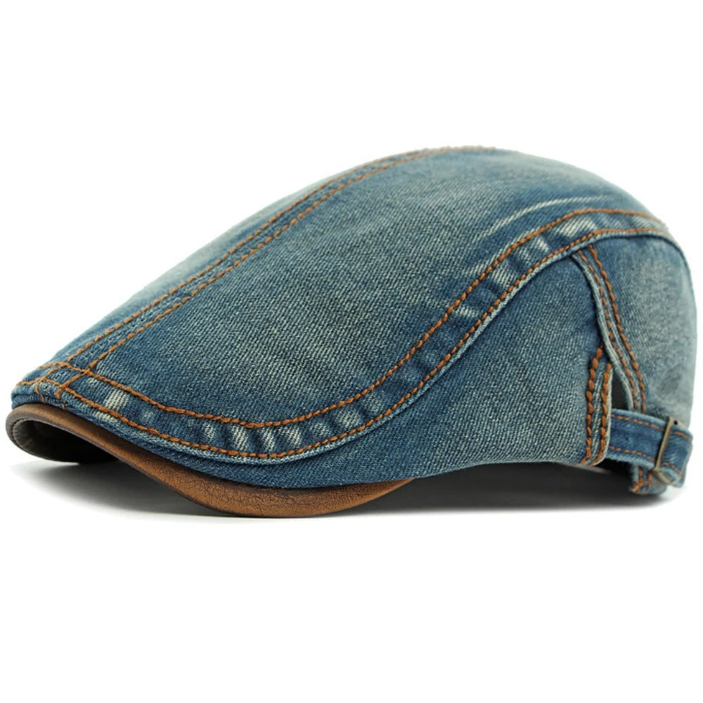 Baretta™ | Platte baret van denim