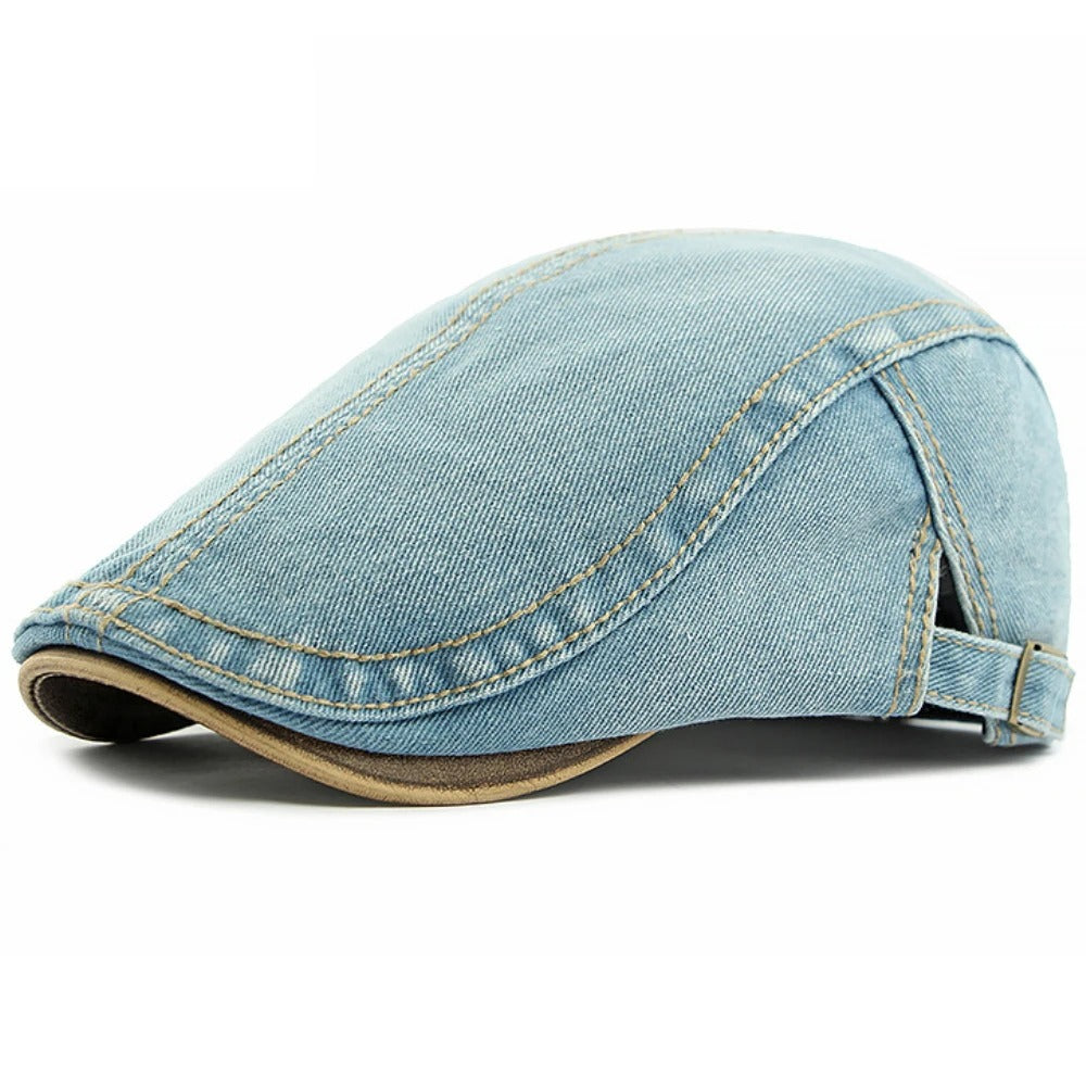 Baretta™ | Platte baret van denim