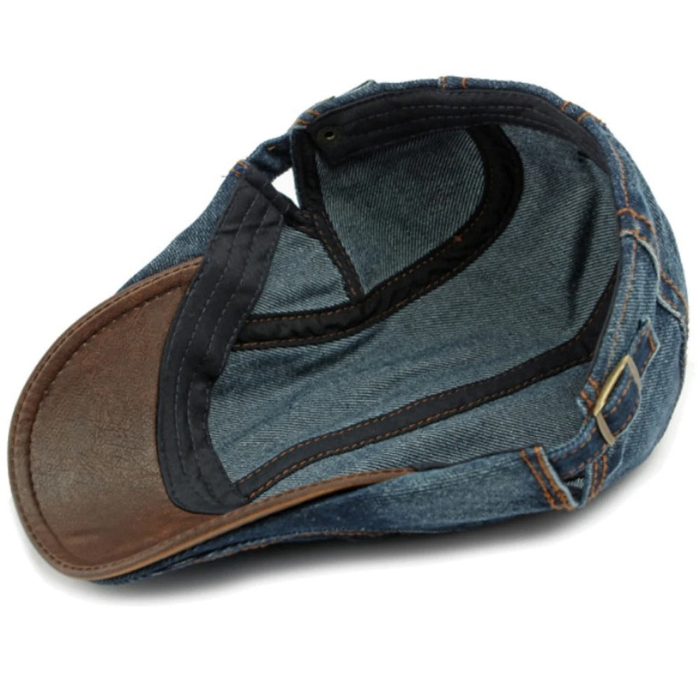 Baretta™ | Platte baret van denim