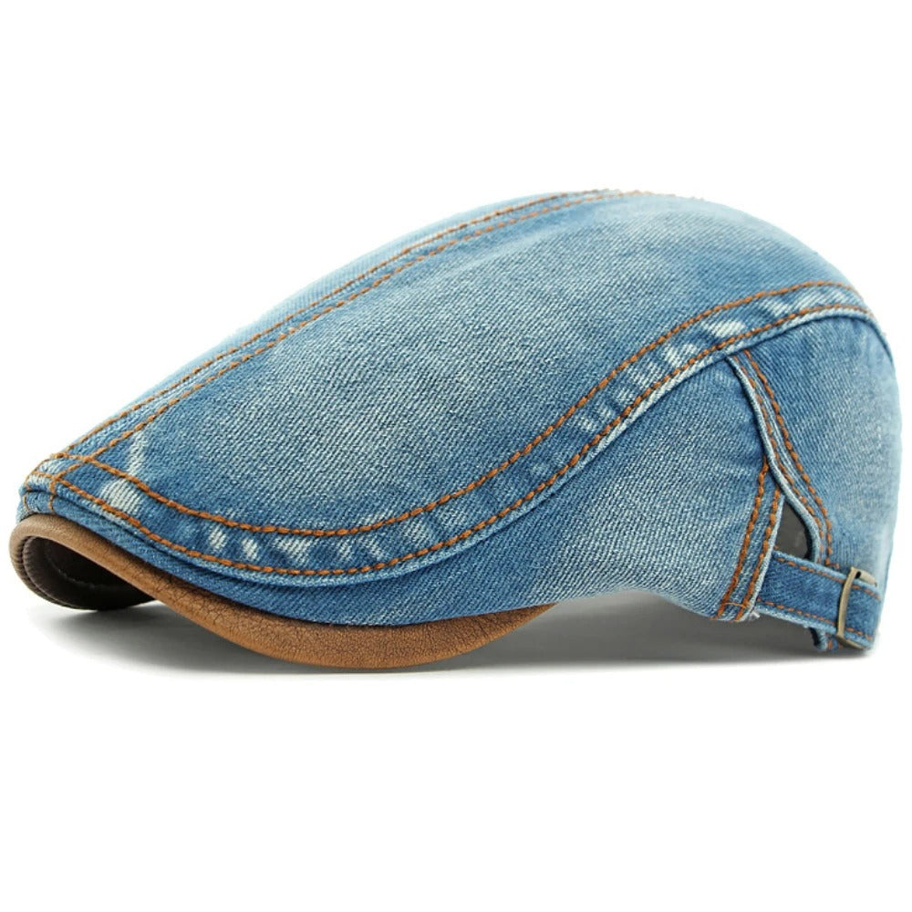 Baretta™ | Platte baret van denim